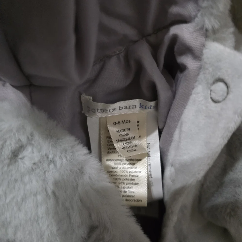 Pottery Barn Kids Gray Hippo Plush Costume
